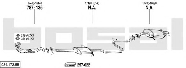 BOSAL 084.172.55 Exhaust System